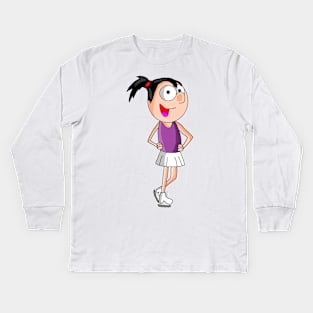 Figure Ice Skater Kids Long Sleeve T-Shirt